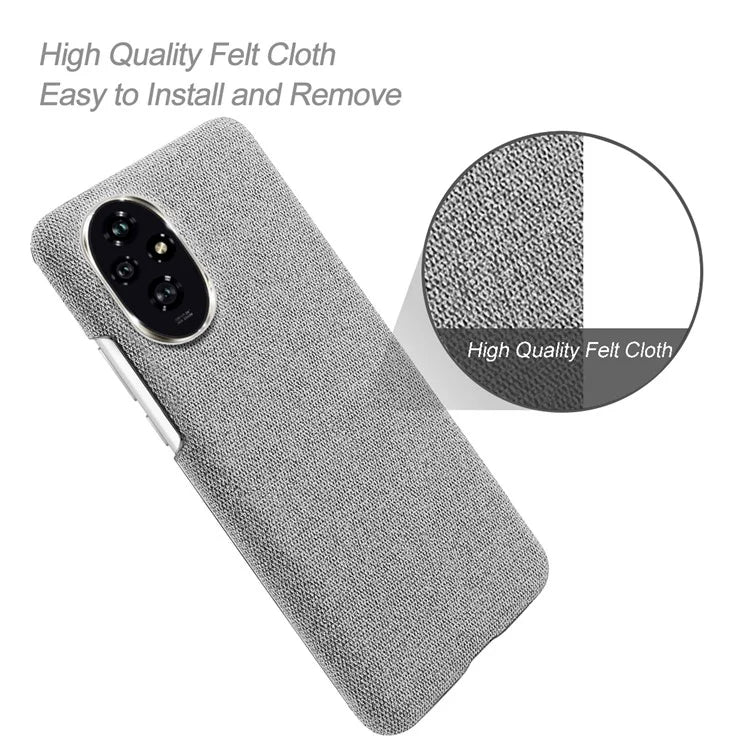 For Honor 200 5G Case Cloth Texture Anti-Scratch Protective PC Phone Cover