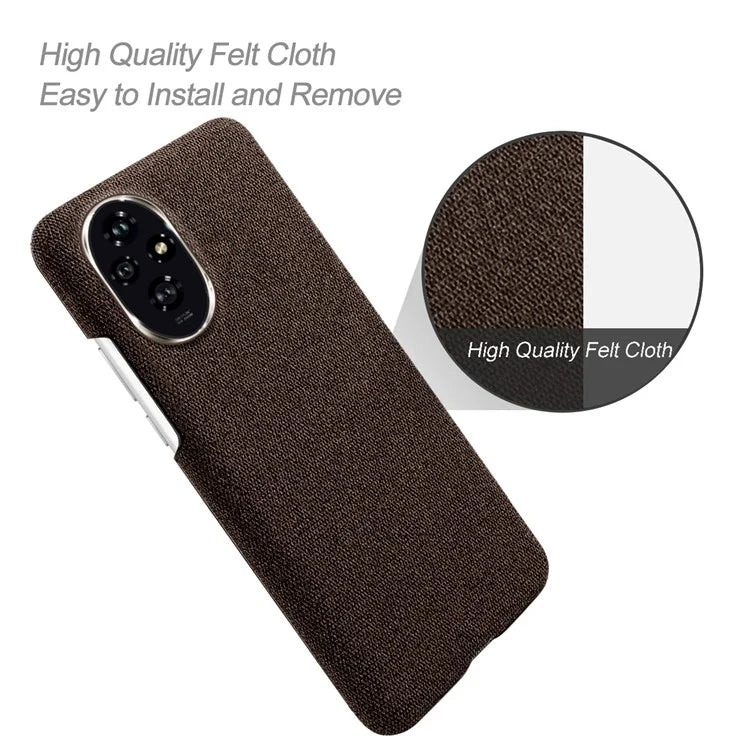 For Honor 200 5G Case Cloth Texture Anti-Scratch Protective PC Phone Cover