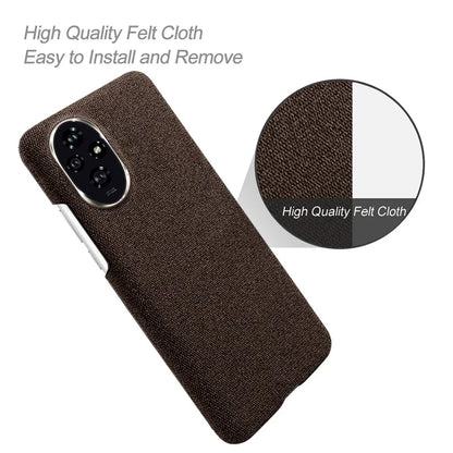For Honor 200 5G Case Cloth Texture Anti-Scratch Protective PC Phone Cover