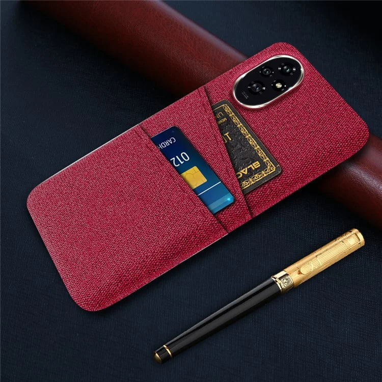 For Honor 200 5G Case Cloth + PC Hard Phone Cover with Dual Card Slots