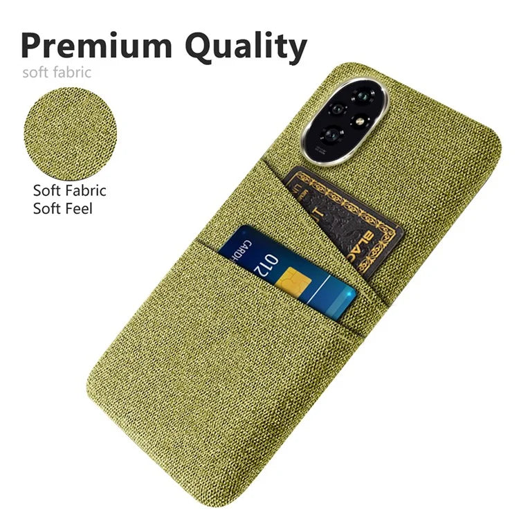 For Honor 200 5G Case Cloth + PC Hard Phone Cover with Dual Card Slots