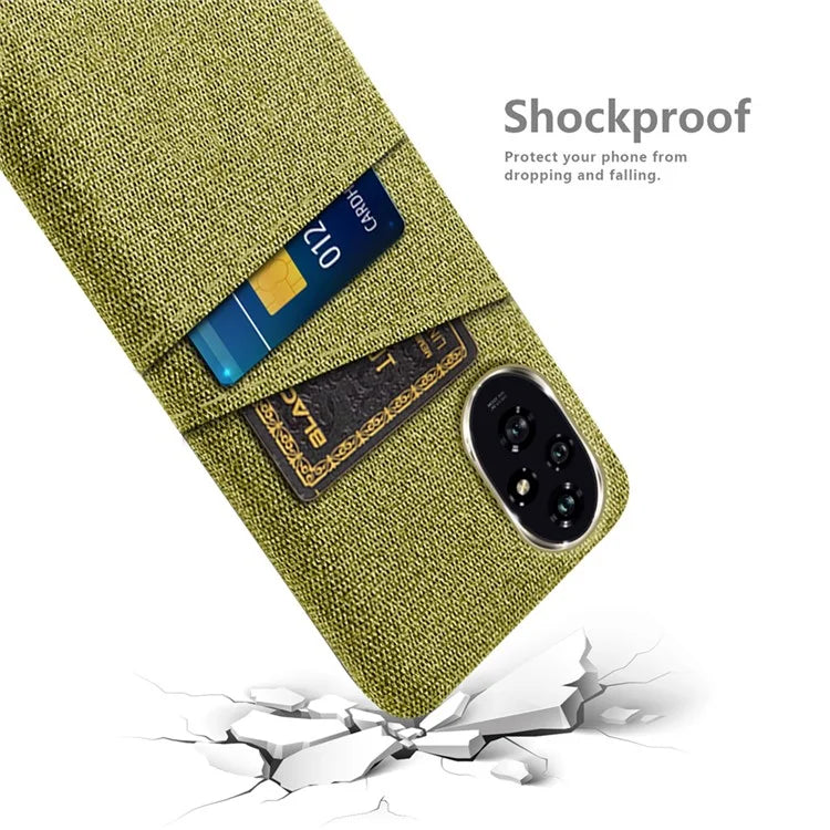For Honor 200 5G Case Cloth + PC Hard Phone Cover with Dual Card Slots