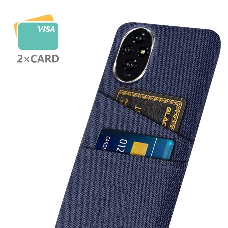 For Honor 200 5G Case Cloth + PC Hard Phone Cover with Dual Card Slots