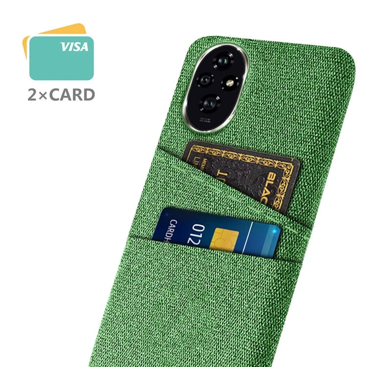 For Honor 200 5G Case Cloth + PC Hard Phone Cover with Dual Card Slots