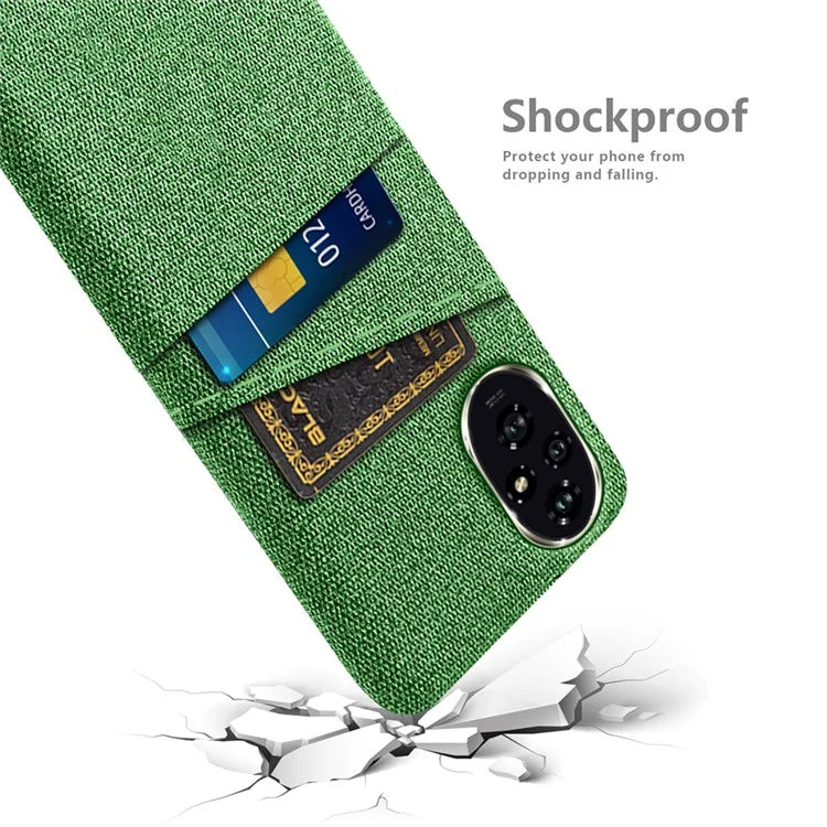 For Honor 200 5G Case Cloth + PC Hard Phone Cover with Dual Card Slots