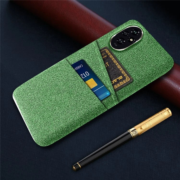 For Honor 200 5G Case Cloth + PC Hard Phone Cover with Dual Card Slots