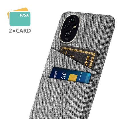 For Honor 200 5G Case Cloth + PC Hard Phone Cover with Dual Card Slots