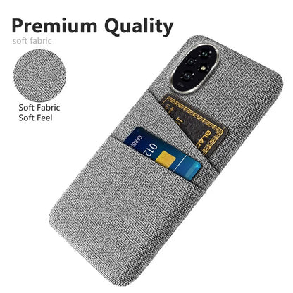 For Honor 200 5G Case Cloth + PC Hard Phone Cover with Dual Card Slots