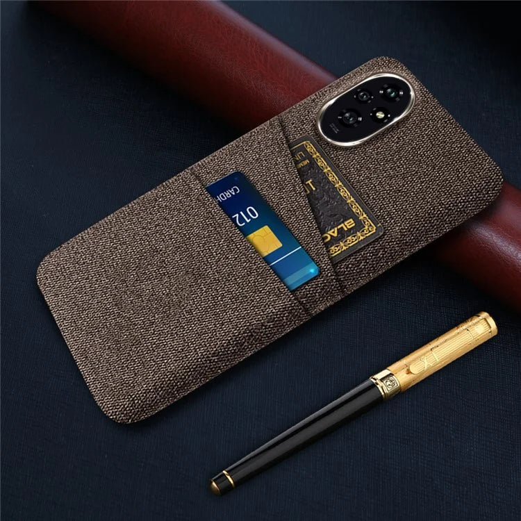 For Honor 200 5G Case Cloth + PC Hard Phone Cover with Dual Card Slots