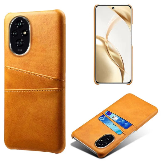 For Honor 200 5G Case Dual Card Slots PU Leather + Hard PC Phone Cover