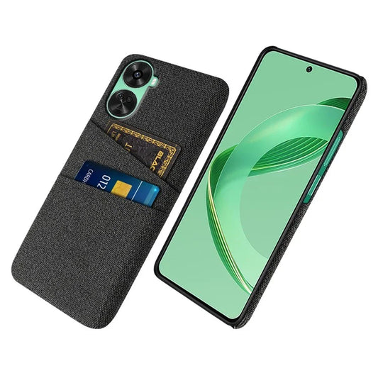 For Huawei nova 12 SE 4G / nova 11 SE Case Cloth + PC Hard Phone Cover with Dual Card Slots
