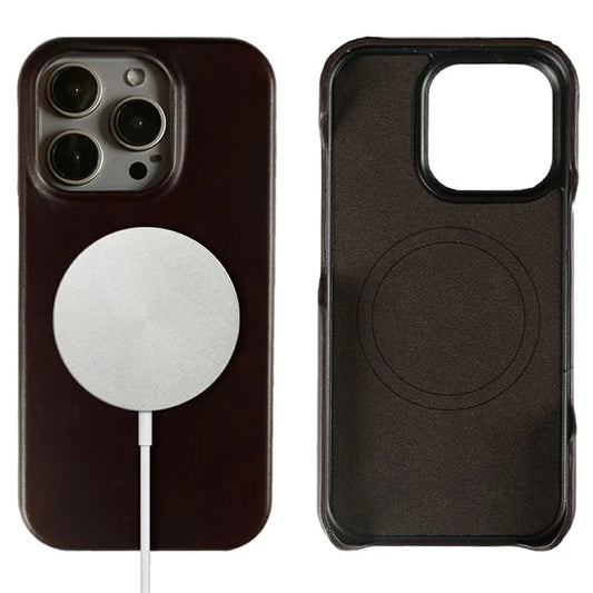 For iPhone 16 Pro Max Case Compatible with MagSafe Corrugated Texture Hard PC Matte Phone Cover
