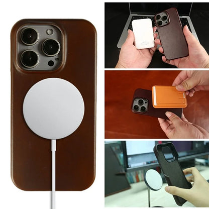 For iPhone 16 Pro Max Case Compatible with MagSafe Corrugated Texture Hard PC Matte Phone Cover