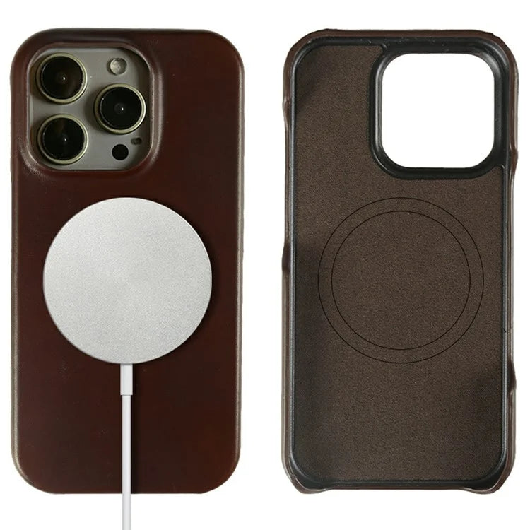For iPhone 16 Pro Max Case Compatible with MagSafe Corrugated Texture Hard PC Matte Phone Cover