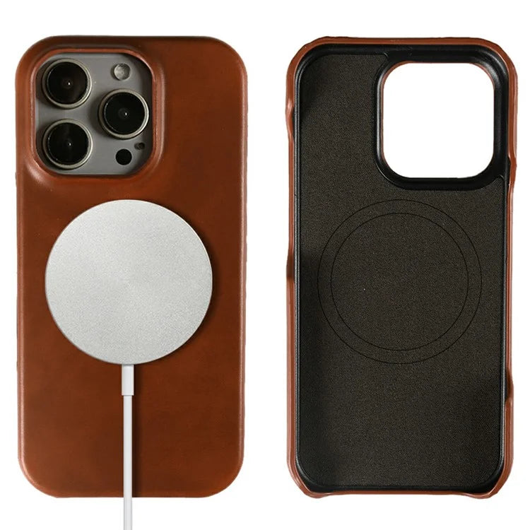 For iPhone 16 Pro Max Case Compatible with MagSafe Corrugated Texture Hard PC Matte Phone Cover