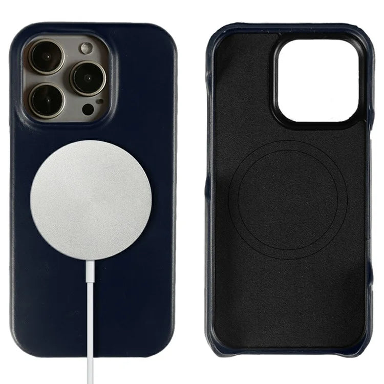 For iPhone 16 Pro Max Case Compatible with MagSafe Corrugated Texture Hard PC Matte Phone Cover