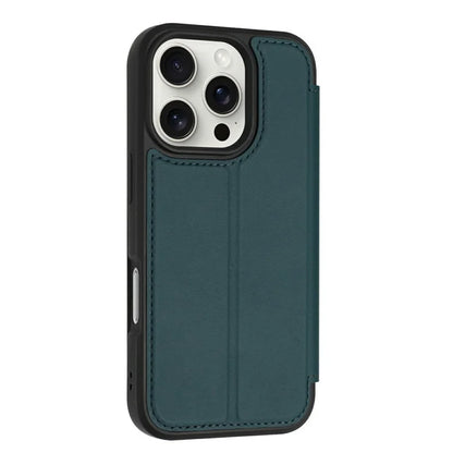 For iPhone 16 Pro Max Case Magnetic Closure Card Slot Leather Flip Phone Cover