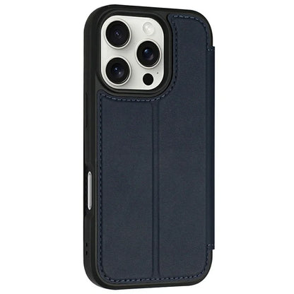 For iPhone 16 Pro Max Case Magnetic Closure Card Slot Leather Flip Phone Cover