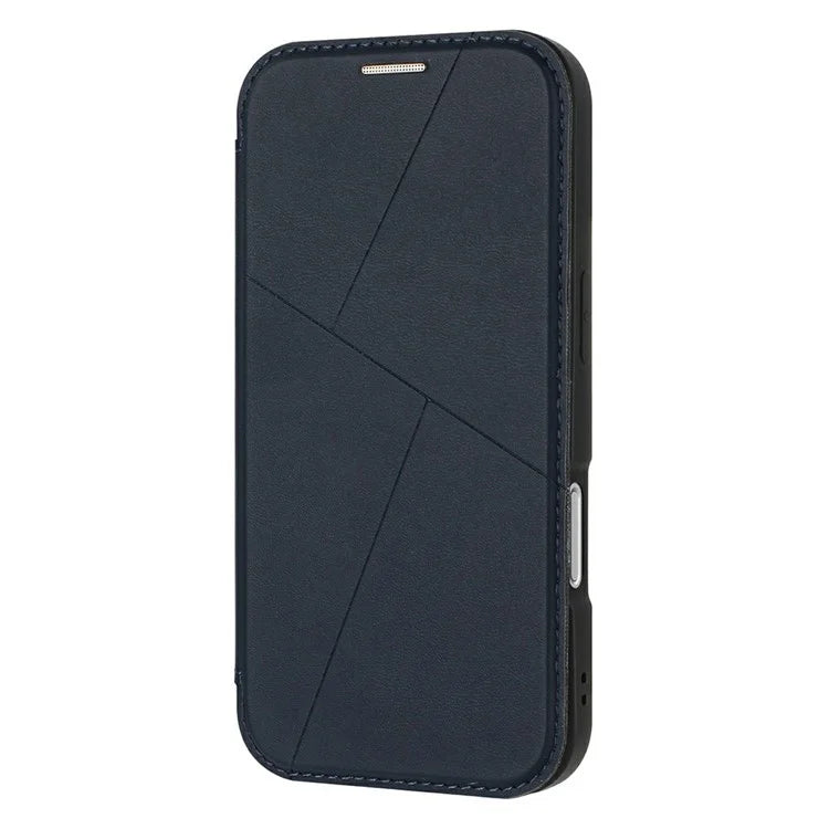 For iPhone 16 Pro Max Case Magnetic Closure Card Slot Leather Flip Phone Cover