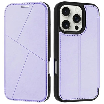 For iPhone 16 Pro Max Case Magnetic Closure Card Slot Leather Flip Phone Cover
