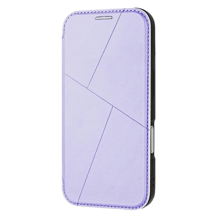 For iPhone 16 Pro Max Case Magnetic Closure Card Slot Leather Flip Phone Cover