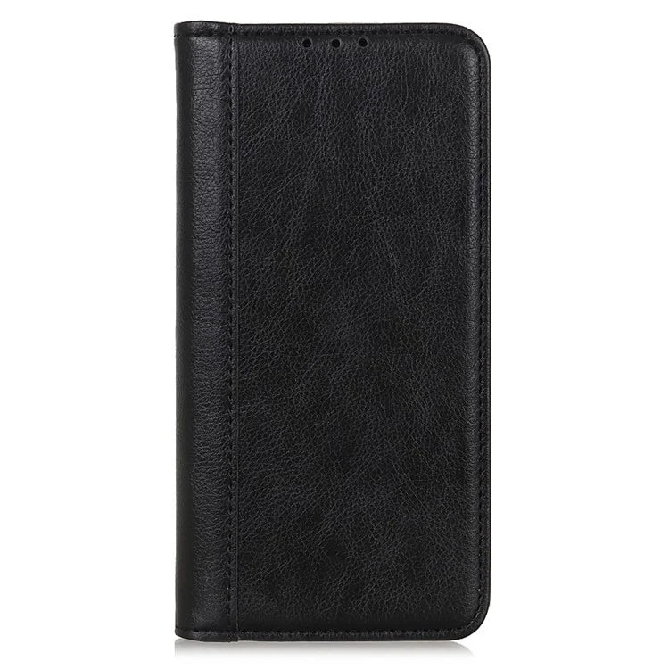For Motorola Edge 50 5G Stand Case Split Leather Litchi Texture Wallet Phone Cover