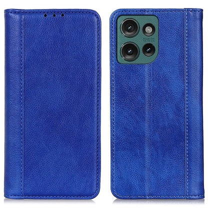 For Motorola Edge 50 5G Stand Case Split Leather Litchi Texture Wallet Phone Cover