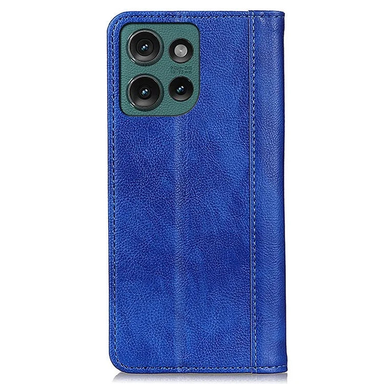 For Motorola Edge 50 5G Stand Case Split Leather Litchi Texture Wallet Phone Cover