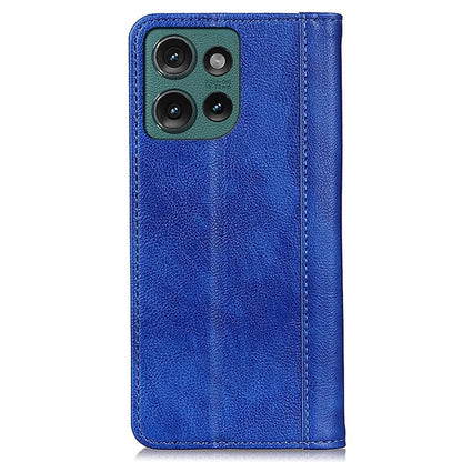 For Motorola Edge 50 5G Stand Case Split Leather Litchi Texture Wallet Phone Cover