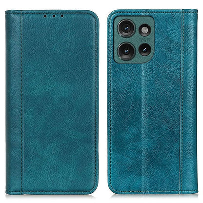 For Motorola Edge 50 5G Stand Case Split Leather Litchi Texture Wallet Phone Cover