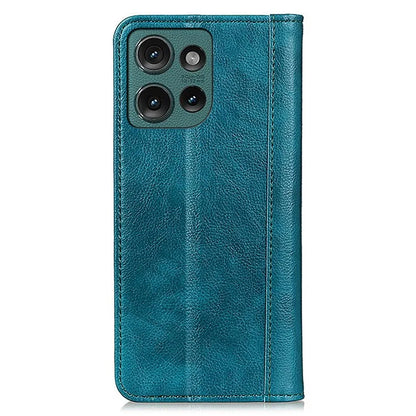 For Motorola Edge 50 5G Stand Case Split Leather Litchi Texture Wallet Phone Cover