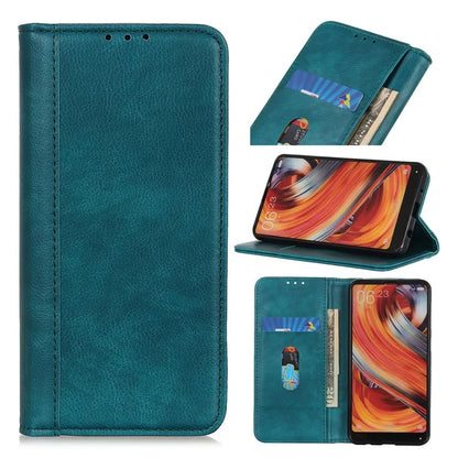 For Motorola Edge 50 5G Stand Case Split Leather Litchi Texture Wallet Phone Cover