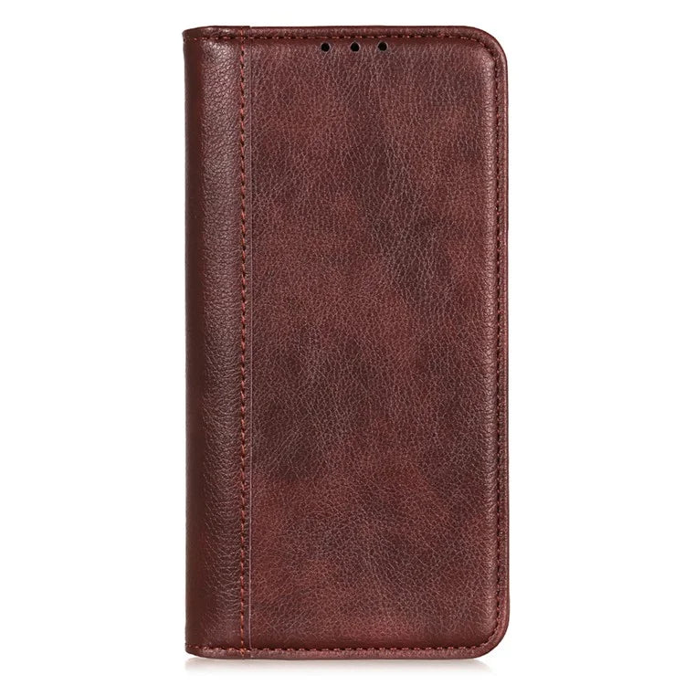 For Motorola Edge 50 5G Stand Case Split Leather Litchi Texture Wallet Phone Cover