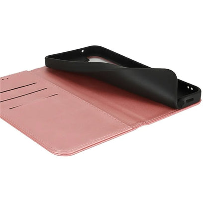 For Samsung Galaxy S24 FE Case PU Leather Calf Textured Magnetic Closing Smart Phone Cover