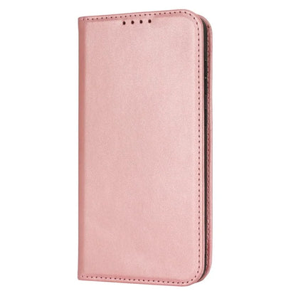 For Samsung Galaxy S24 FE Case PU Leather Calf Textured Magnetic Closing Smart Phone Cover