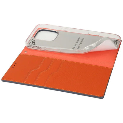 For iPhone 16 Pro Wallet Case Genuine Cow Leather Phone Cover Litchi Texture