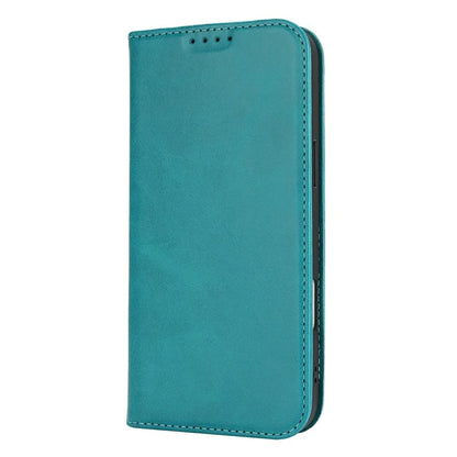 For iPhone 16 Pro Max Case PU Leather Calf Textured Magnetic Closing Smart Phone Cover
