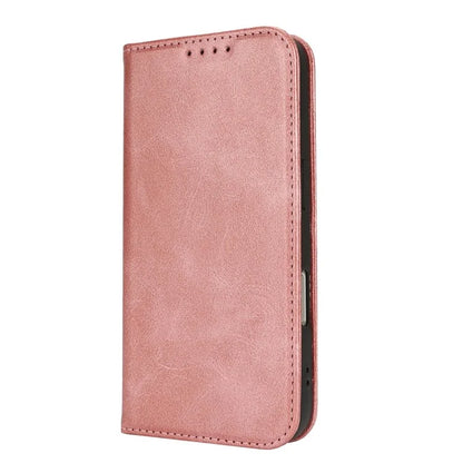 For iPhone 16 Plus Case PU Leather Calf Textured Magnetic Closing Smart Phone Cover