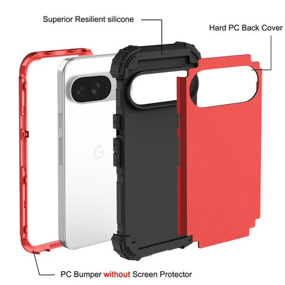 L-Style For Google Pixel 9 Case Shockproof PC + TPU Phone Back Cover