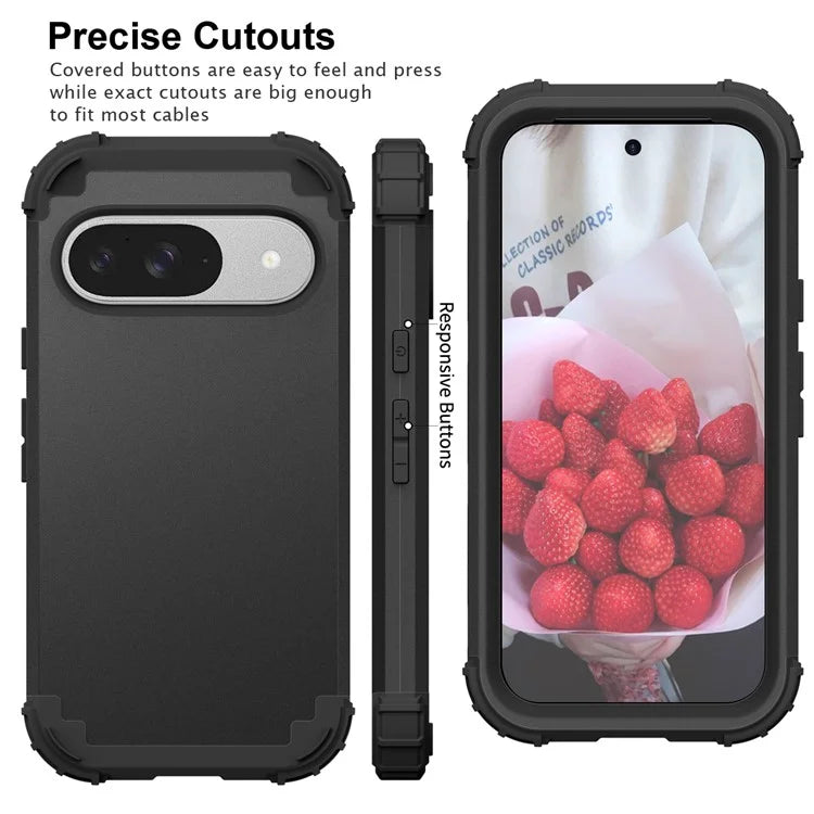 L-Style For Google Pixel 9 Case Shockproof PC + TPU Phone Back Cover