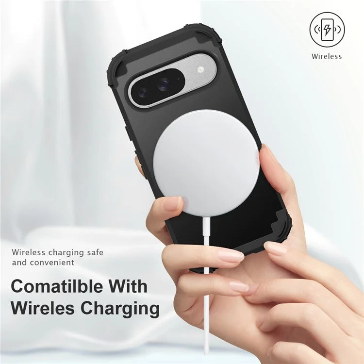 L-Style For Google Pixel 9 Case Shockproof PC + TPU Phone Back Cover