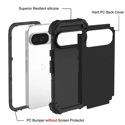 L-Style For Google Pixel 9 Case Shockproof PC + TPU Phone Back Cover