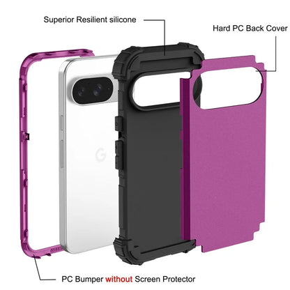 L-Style For Google Pixel 9 Case Shockproof PC + TPU Phone Back Cover