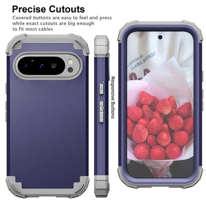 L-Style For Google Pixel 9 Pro Case Shockproof PC + TPU Phone Back Cover