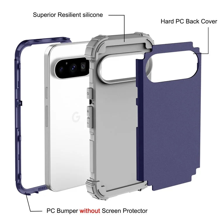 L-Style For Google Pixel 9 Pro Case Shockproof PC + TPU Phone Back Cover