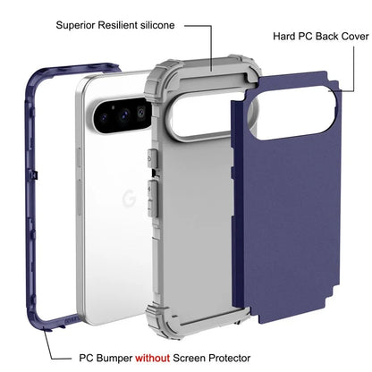 L-Style For Google Pixel 9 Pro Case Shockproof PC + TPU Phone Back Cover