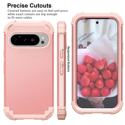 L-Style For Google Pixel 9 Pro Case Shockproof PC + TPU Phone Back Cover