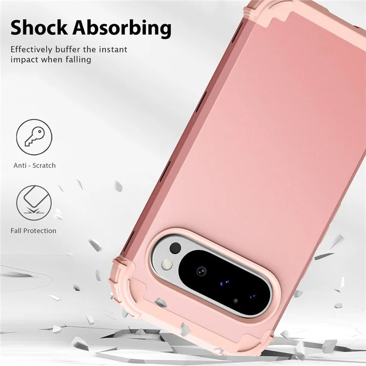 L-Style For Google Pixel 9 Pro Case Shockproof PC + TPU Phone Back Cover