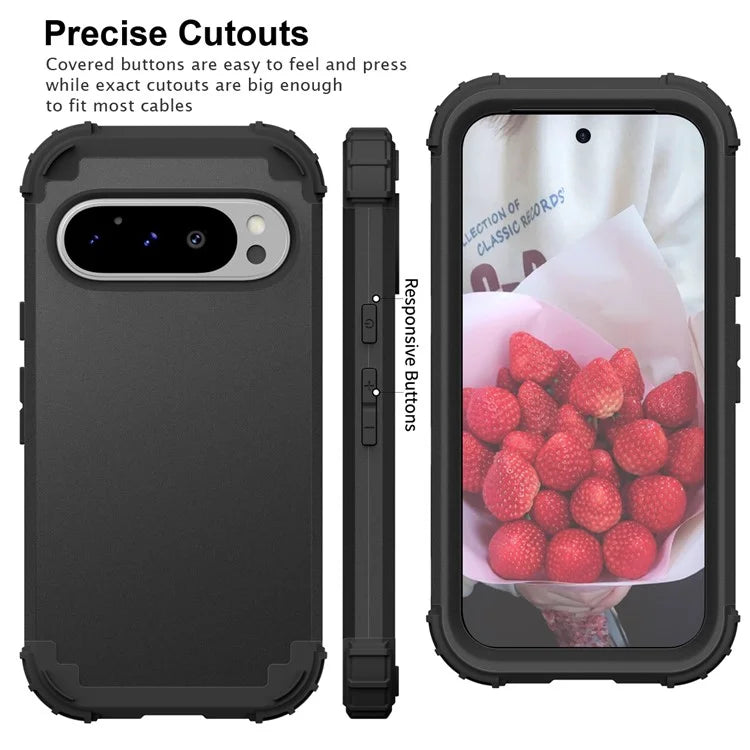 L-Style For Google Pixel 9 Pro Case Shockproof PC + TPU Phone Back Cover