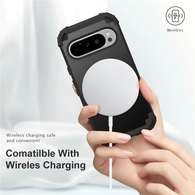 L-Style For Google Pixel 9 Pro Case Shockproof PC + TPU Phone Back Cover